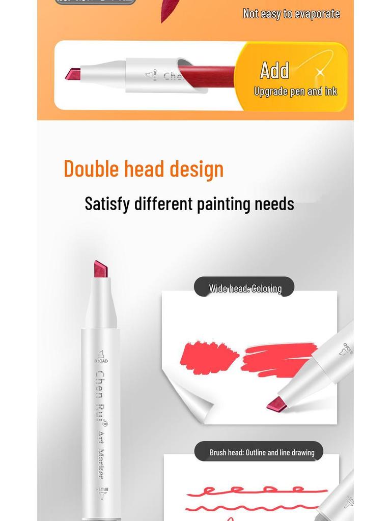 Набор из 48 цветных маркеров для аниме: Светостойкие наносимые слоями акварельные кисти-ручки