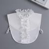 New Fake Victorian Stand Up Collar White Black Lace Collars Detachable For Women Blouse Lapel Shirt False Collar Woman
