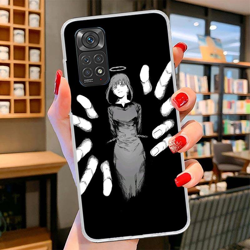 Чехол для телефона Chainsaw Makima Power Cover для Xiaomi Redmi Note 15 14 13 12 11 10 Pro Plus 14S 12S 11S 11T 11E 10S Мягкие Fundas Shel