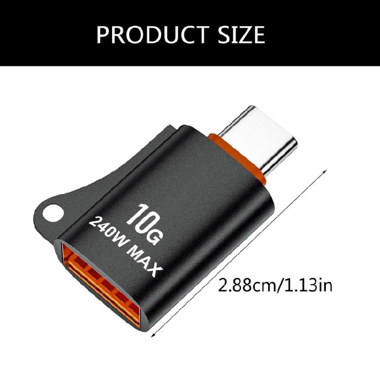 USB C Male на USB 3.0 A Female Адаптер, 10 Гбит/с Передача Файлов, Адаптер с Функцией OTG для Камер и Геймпадов
