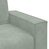 2 Seater Sofa Light Grey 160 x 78 x 84 cm Velvet