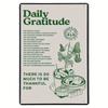 One Piece Room Decor Aesthetic Wall Decor, Daily Gratitude Inspiration Metal Tin Sign, Green Bohemian Home Cafe Wall Office