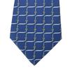 Used HERMES tie Belt Pattern silk Blue Gentleman