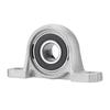KP001 12mm Pillow Block Bearings Flange Bore Auto Self Adjust Center Mounted Support