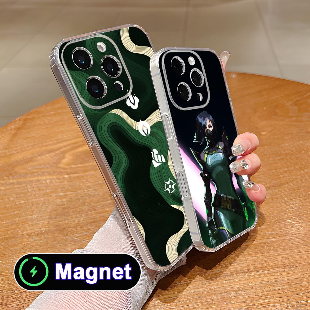 Чехол Valo Viper для iPhone 17 16 15 14 13 12 11 Air Pro Max Plus Mini Мягкий ТПУ Прозрачный Чехол Magsafe