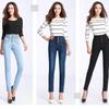 Women's Plus Size Elastic Waist Jeans Spring Autumn Slim Stretch Pencil Jeans Casual Female Denim Trouser