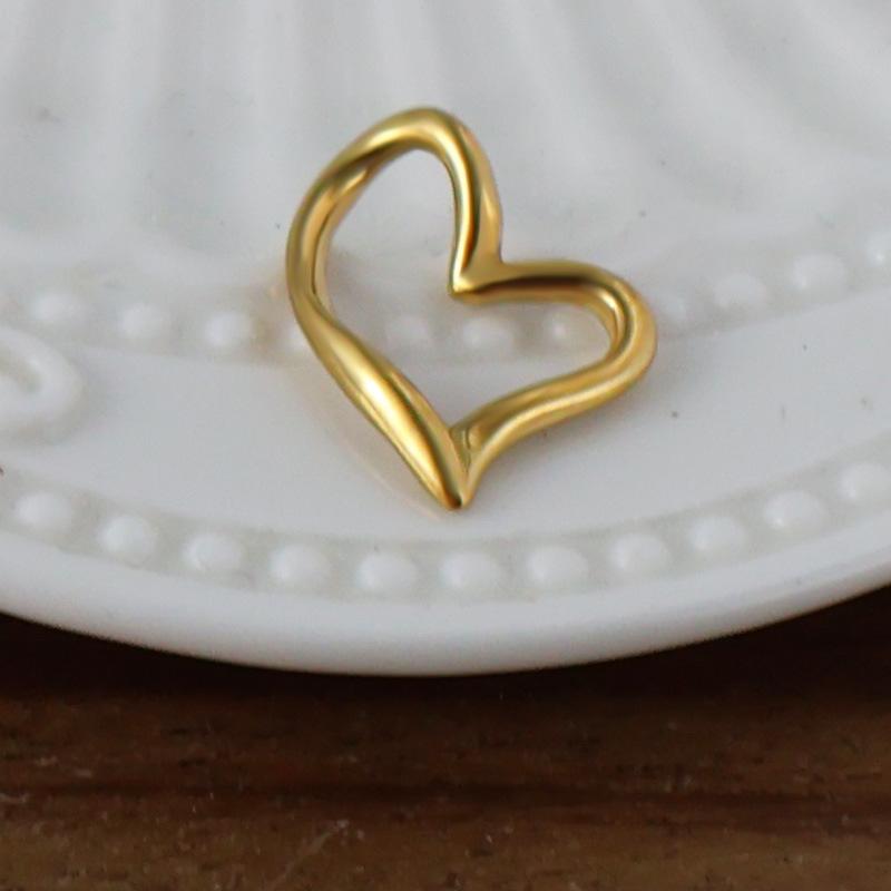 Yori 2Pcs Stainless Steel Key Heart Anchor Cross Pendant Vacuum Electroplating 18K Gold Color Preserving in Furnace