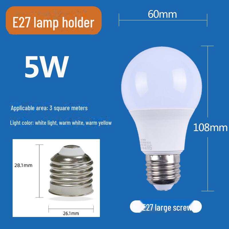 Мощные светодиодные лампы: E27/E14 винтовой, белый и теплый белый, освещение для гостиной