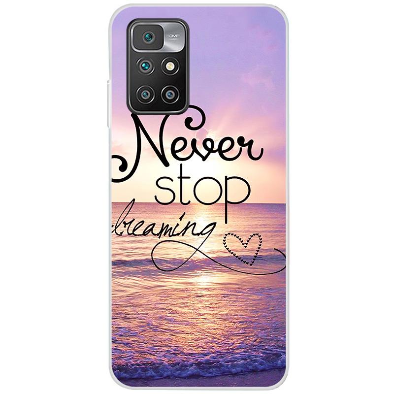 Чехлы для Redmi 10, силиконовая задняя крышка, чехол для телефона для xiaomi Redmi 10, 2022, мягкая сумка, 6,5 дюйма, глобальный чехол, бампер из ТПУ, новинка