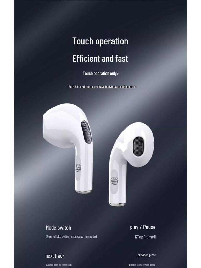 Pro4 Wireless Bluetooth Earbuds with Noise Cancelling, Compatible with Apple & Android
