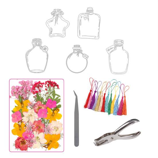 20 шт. Прозрачные закладки из сухоцветов своими руками, изготовление закладок из прессованных прозрачных цветов