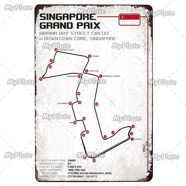 Винтажный гоночный трек, металлический плакат, жестяная табличка для соревнований, железная пластина, бар, клуб, человек, пещера, домашний декор, плакат для фанатов, на заказ