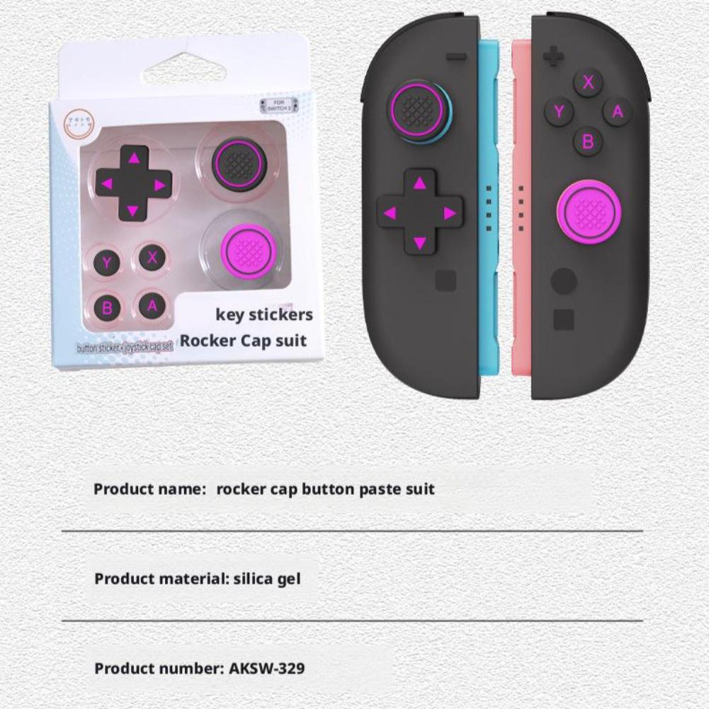 Silicone Key Sticker Skin Thumb Grip Caps For Switch 2 D-pad Button Protective Stickers For NS2 Soft Joystick Covers Accessory