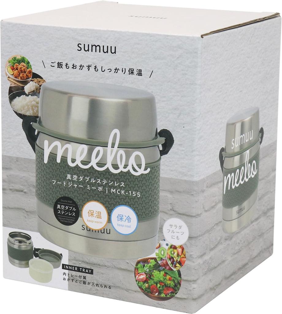 Estale Food Vacuum Insulated Stainless Steel with Perfect for Side and Stylish Moss by sumuu Jar, Double-Walled Insulated, Bottle/Pot Tray, Rice,