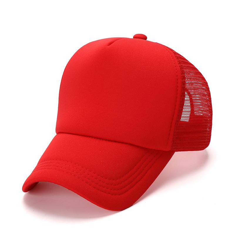OEM 5 Panel Sport Cap Gorras Foam Mesh Trucker Hat Custom Logo Design Pattern 3D Embroidery Sublimation Print Promotional Hat