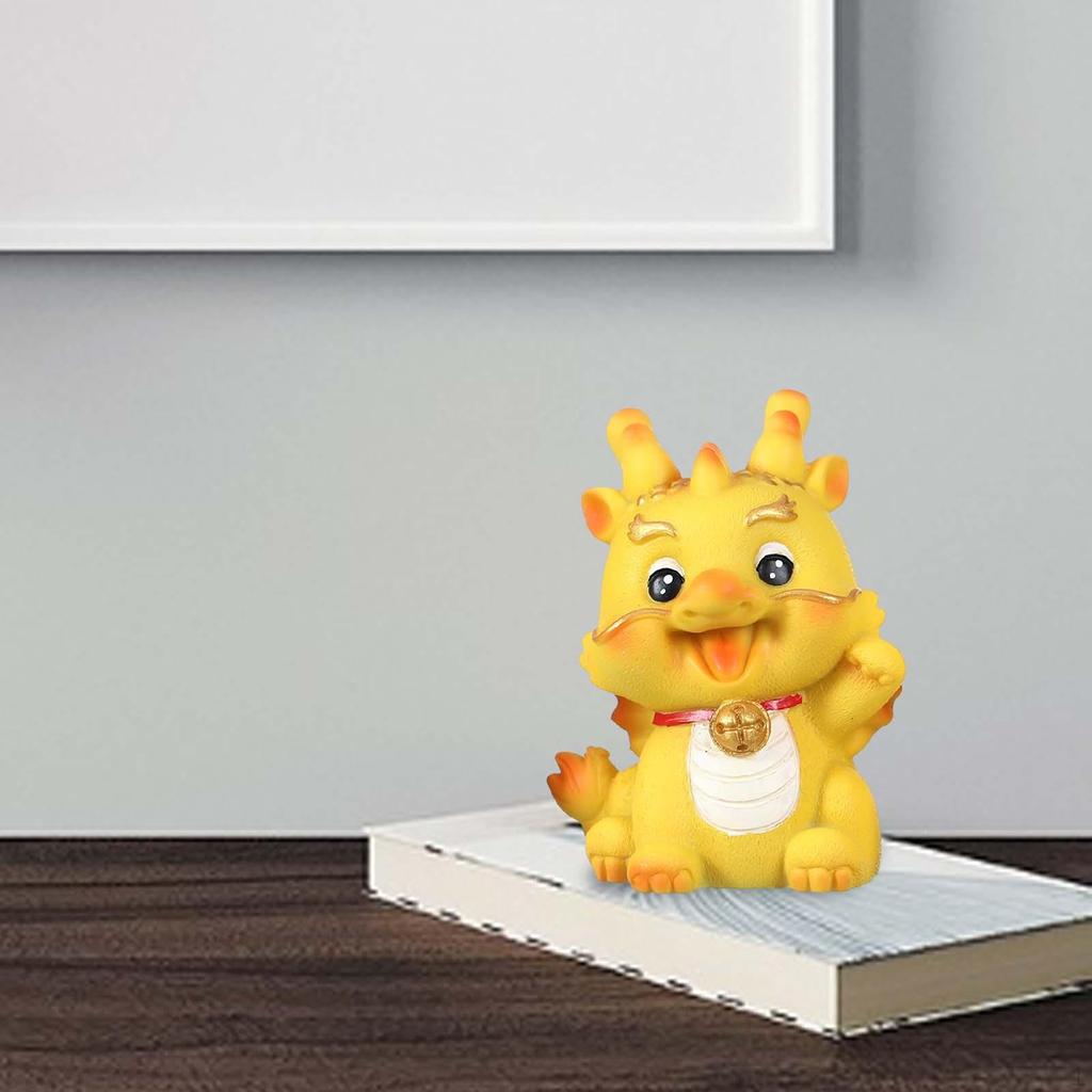 Chinese Animals Statue Resin Dragon Year Figurine for Living Room