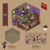 Микро-чернила 3D Мультяшные Декомпрессионные Наклейки для DIY Миниатюрных Сцен и Журналов