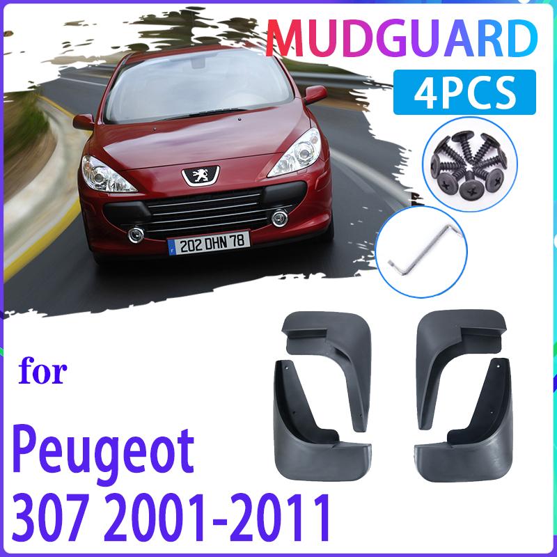 4 шт. автомобильные брызговики для Peugeot 307 307sw 2001 ~ 2011 2003 2005 2006 2008 брызговики брызговики на крыло авто