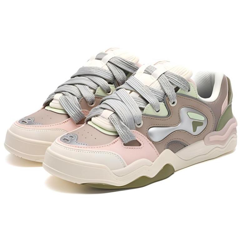 Fila Fusion Kickdx Удобные Универсальные Низкие Кроссовки Женские кроссовки Хаки Розовый T12W412302FLP