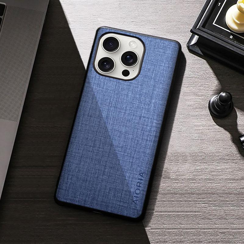 Чехол для iPhone 16 Pro Plus Max Премиум Текстильный Взрывозащищенный Чехол для iPhone 16 Pro Max