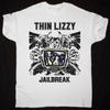 Футболка Thin Lizzy Jailbreak с коротким рукавом, хлопок, белая, мужская, все размеры от S до 5XL, унисекс