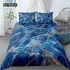 Пододеяльник Chic Marble Duvet Cover Microfiber Mint Gold Glitter Turquoise Комплект постельного белья Abstract Aqua Blue Quilt Cover Single Twin Full Size