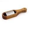 Stainless Steel Cheese Grater with Removable Acacia Wood Collector Cheese Grater With Box Cheese Tools Server