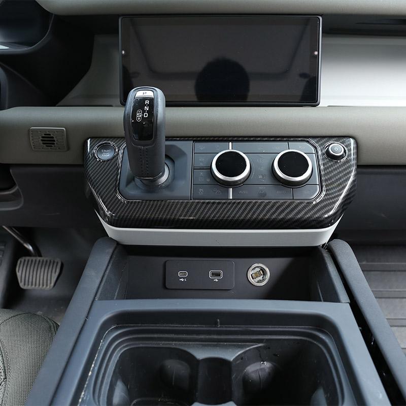 For Land Rover Defender 90 100 2020-2025 ABS Car Air Conditioning Mode Button Decorative Frame Sticker Car Accessories