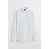 H M Easy Care sliM Fit sHirt wHite Black Dot 0976709002