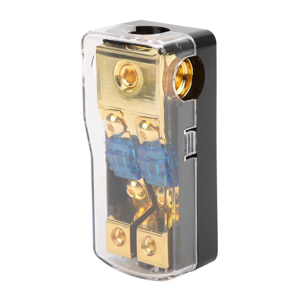 60A блок распределения питания 1 в 2 выхода автомобильный аудио разветвитель медный заземляющий предохранитель держатель