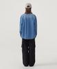 COVERNAT WOMAN Pocket Denim Shirt Blue