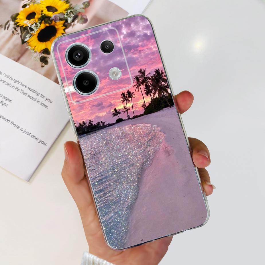 For Xiaomi Poco X6 Pro 5G Case New Fashion Painted Cover Clear Silicone Soft TPU Phone Case For Xiaomi Poco X6 Pro PocoX6 Bumper
