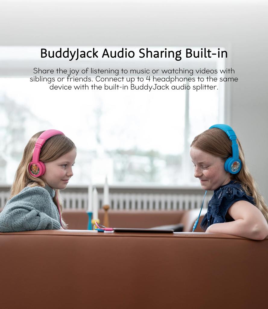 BuddyPhones Foldable with Mic Blue Explore+