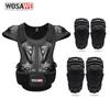 WOSAWE Motorcycle Protective Gear Sets Motocross Armor Vest Anti-fall Knee&Elbow Pads