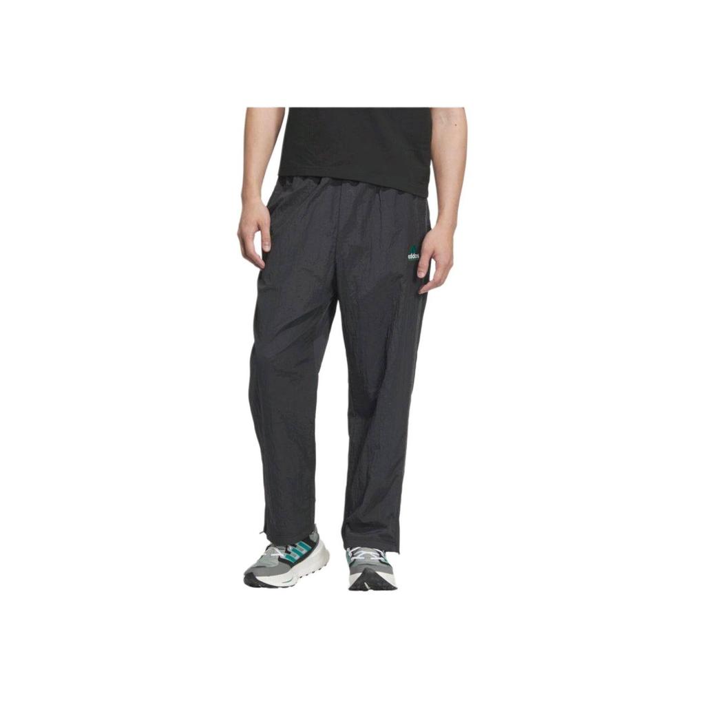 Adidas SS25 EQT Series Woven Loose Soft Fashion Knitted Sports Pants Men Pants Black KA7981