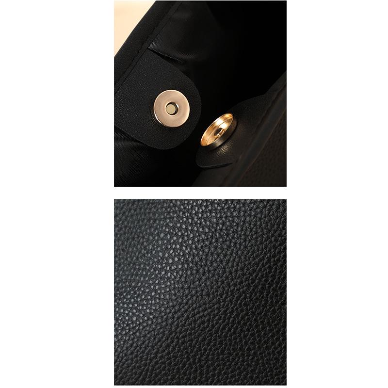 Модная сумка-тоут большой вместимости с рисунком личи и украшением в виде шарфа - однотонная женская сумка через плечо, выпуск 2024 г.