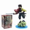 23cm Anime Demon Slayer Figure Demon Slayer Tomioka Giyuu Battle Statue Pvc Action Figure Collectible Model Toys Kid Gift