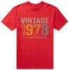 Original Vintage 1978 Retro Est 1978 Edition T Shirts Summer Graphic Cotton Streetwear Short Sleeve Birthday Gifts T-shirt
