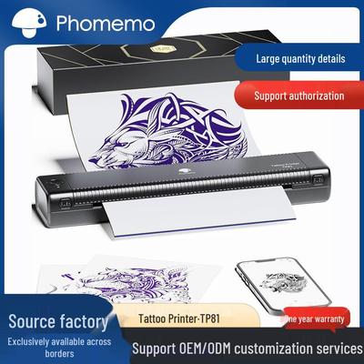 Бесчернильный тату-принтер Phomemo TP81 и машина для переноса лайн-арта
