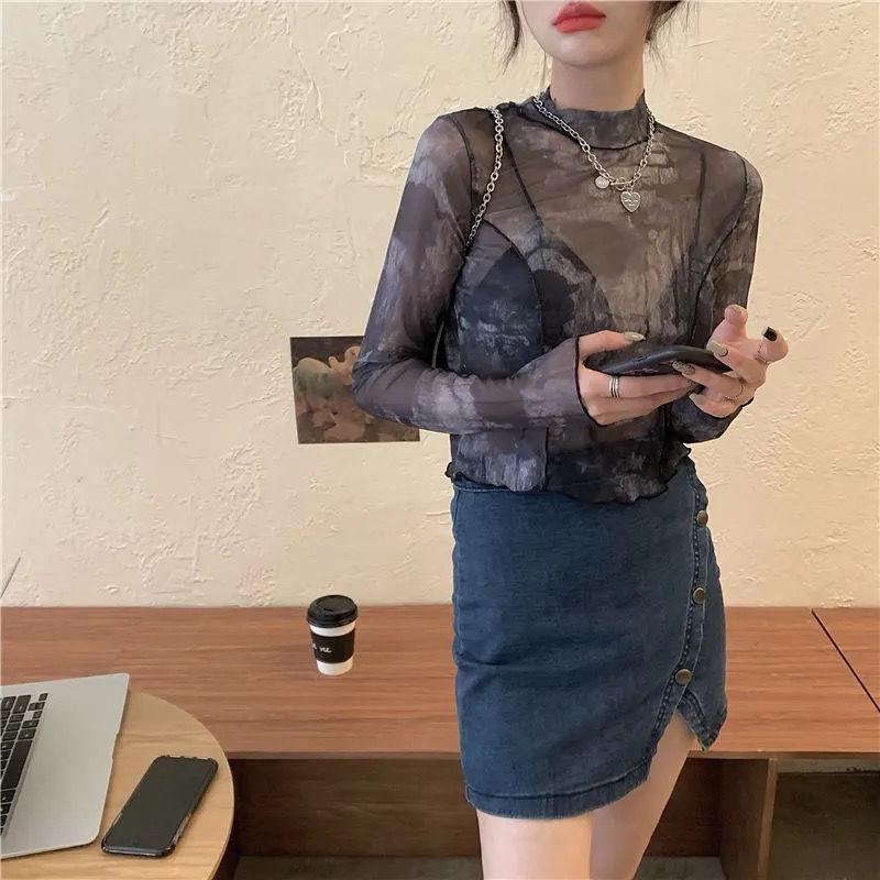 T Shirt Short Sleeve Polyester Print Dyeing Slim Fit For Women