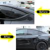 For Tesla Model Y 2019-2026 PVC Rear Window Flag Vinyl Decal Trim Sticker Window Panel Decorative Cover Car Exterior Accessories