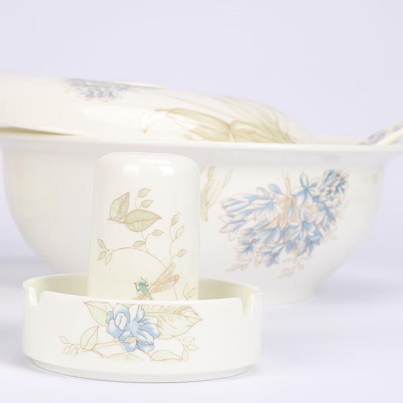 Подарочный набор столовой посуды из костяного фарфора «Северный пейзаж», 50 предметов