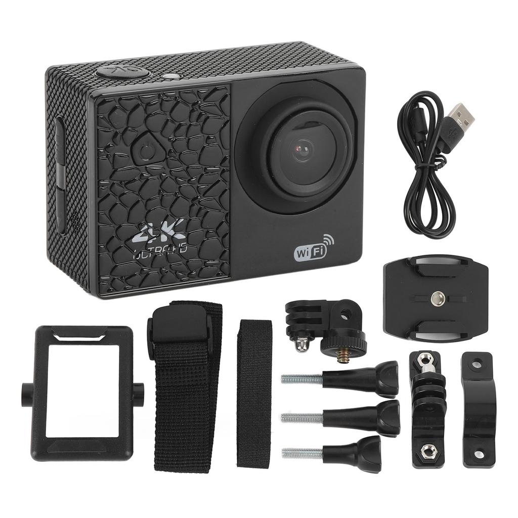 4K Камера с 2,0-дюймовым IPS основным экраном, широкоугольный объектив 170 градусов, многоосевая стабилизация, DV быстрая синхронизация данных, велосипедная камера