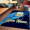 Custom Name Argentina Football Crest Rug Office Rug Chair Mat Non Slip Carpet Rugs for Bedrooms Dining Room Living Room Home Decor gifts