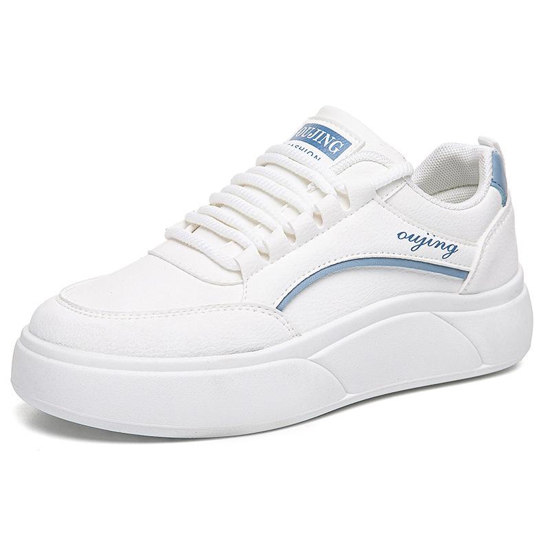 [Customized] Platform-soled Little White Shoes Women's Shoes 2025 New Student Versatile Sports Shoes Lightweight Breathable Casual Board Shoes