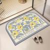 Коврик для пола в ванной, коврик для ног, мягкий впитывающий коврик из диатомовой грязи, нескользящий для туалета, туалета, коврик у двери туалета, ванная