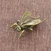New Solid Brass Insect Bee Figurines Miniatures Tea Pet Crafts Collection Desktop Small Ornaments Home Decoration Accessories