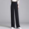 Women's Pants Straight Leg Pants High Waist Elastic Thin Casual Suit Pants