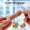 10Pcs Preformed Coin Wrappers Assorted Color-Coded Rolls Quarters Pennies for Banks Retail Stores Coin Exchanges