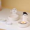 Aromatherapy Candle Ghost Candle Holder Candle Lamps Scented Light Holder Scented Candles Cute Ghost Figurines Halloween Decor